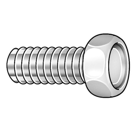 #6-32 x 3/4 in Hex Hex Machine Screw, Zinc Plated Steel, 100 PK MPN:575668-PG
