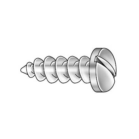 Sheet Metal Screw, #14 x 1-1/2 in, Zinc Plated Steel Pan Head Slotted Drive, 100 PK MPN:696412-PG