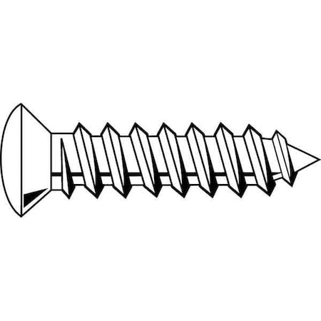 Sheet Metal Screw, #6 x 5/8 in, Zinc Plated Steel Oval Head Phillips Drive, 100 PK MPN:697256-PG