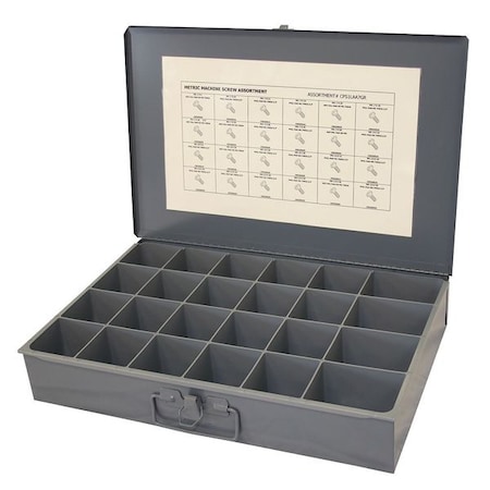 M4-0.70; M5-0.80; M6-1.00 x Phillips Pan Machine Screw Assortment, Zinc Plated Finish, Steel MPN:CPS1LAA7GR