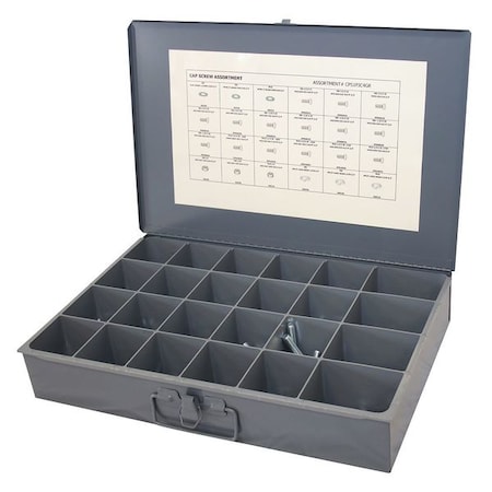 M6-1.00; M8-1.25; M10-1.50 Hex Head Cap Screw Assortment, Zinc Plated Finish, Steel MPN:CPS1PJC4GR