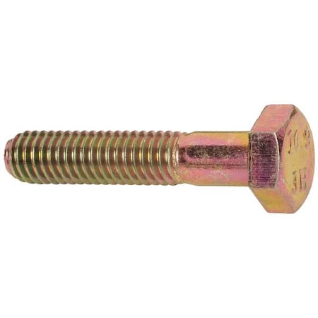 Class 10.9, M6-1.00 Hex Head Cap Screw, Zinc Yellow Steel, 30 mm L, 100 PK MPN:HC10060301-100P2