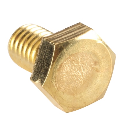 Not Graded, M6-1.00 Hex Head Cap Screw, Plain Brass, 10 mm L, 25 PK MPN:HC3B06010-025P1