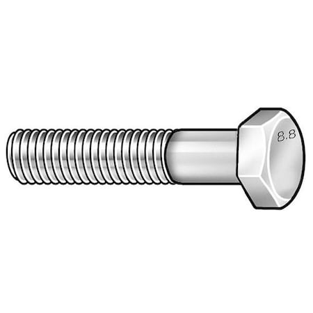 Class 8.8, M8-1.00 Hex Head Cap Screw, Zinc Plated Steel, 40 mm L, 25 PK MPN:HF08080400-025P2