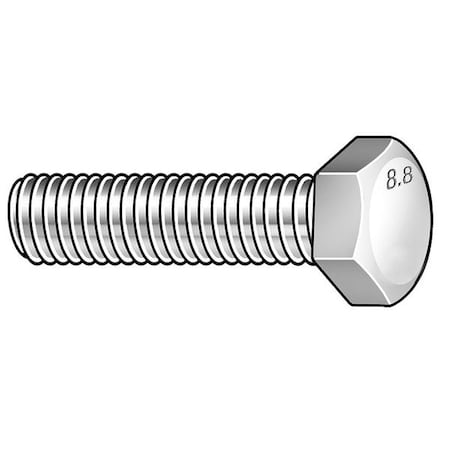 Class 8.8, M14-1.50 Hex Head Cap Screw, Zinc Plated Steel, 35 mm L, 10 PK MPN:HF18140350-010P2