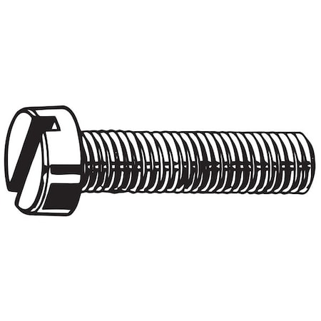 M3-0.50 x 30 mm Slotted Cheese Machine Screw, Zinc Plated Steel, 100 PK MPN:M24520.030.0030
