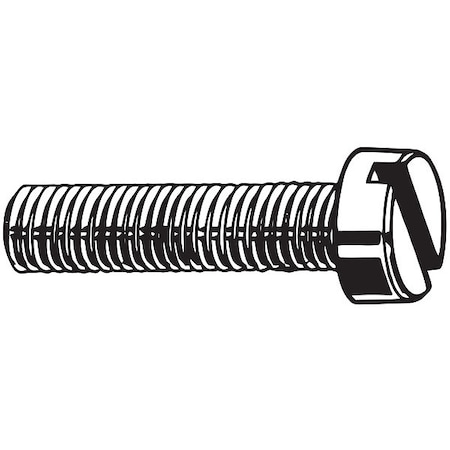 M4-0.70 x 35 mm Slotted Cheese Machine Screw, Zinc Plated Steel, 100 PK MPN:M24520.040.0035