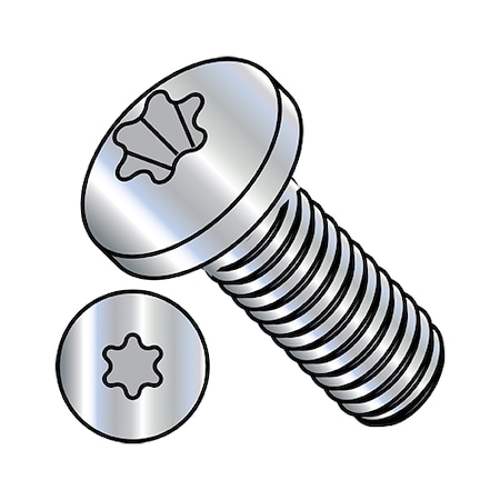 M3-0.50 x 16 mm Torx Pan Machine Screw, Zinc Plated Steel, 10000 PK MPN:M316MTP