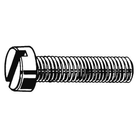 M4-0.70 x 18 mm Slotted Cheese Machine Screw, Plain 18-8 Stainless Steel, 100 PK MPN:M51120.040.0018