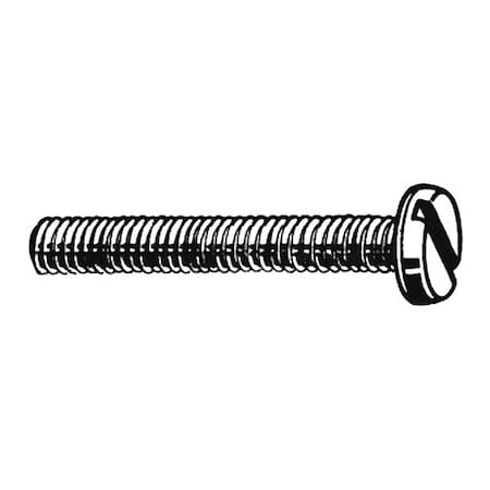 M3-0.50 x 25 mm Slotted Pan Machine Screw, Plain 18-8 Stainless Steel, 100 PK MPN:M51140.030.0025