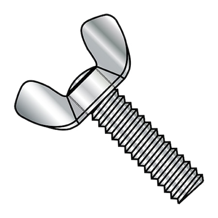 Thumb Screw, M5 Thread Size, Wing, Plain Steel, 20 mm Lg, 500 PK MPN:M520WAA2