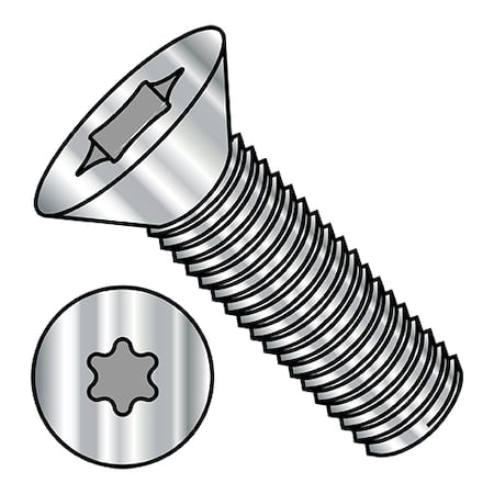 M5-0.80 x 25 mm Torx Flat Machine Screw, Plain Steel, 2500 PK MPN:M525MTF188