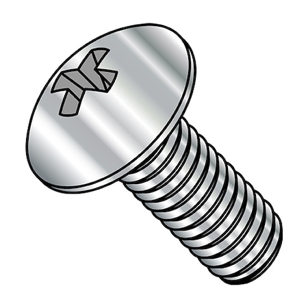 M3-0.50 x 10 mm Phillips Truss Machine Screw, Plain A2 Stainless Steel, 5000 PK MPN:MJ310MPTA2
