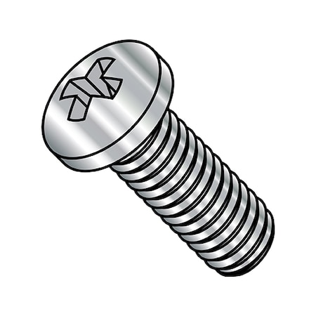 M4-0.70 x 6 mm Phillips Pan Machine Screw, Plain A2 Stainless Steel, 9000 PK MPN:MJ46MPPA2