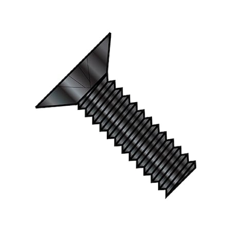 #6-32 x 1/4 in Phillips Flat Machine Screw, Plain Steel, 4000 PK MPN:MS24693-24B