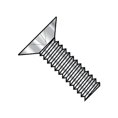 #4-40 x 3/4 in Phillips Flat Machine Screw, Plain Stainless Steel, 3000 PK MPN:MS24693-C8