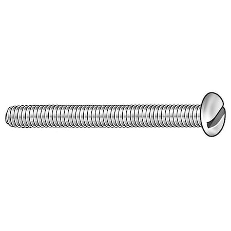 M2.5-0.45 x 8 mm Slotted Pan Machine Screw, Plain Brass, 50 PK MPN:MSPB02508-050P1