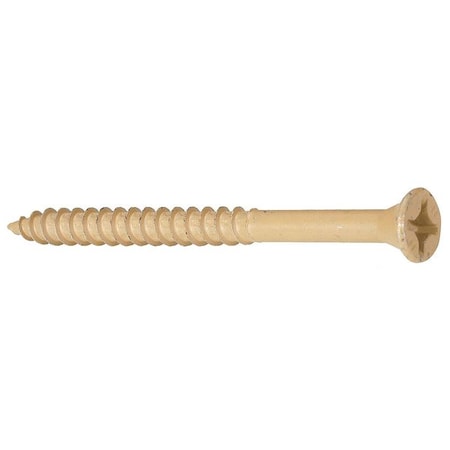 Wood Screw, #8, 1 5/8 in, Durafast Steel Flat Head Combination Phillips/Square Drive, 3450 PK MPN:P55020-BR