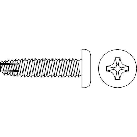 Thread Cutting Screw, #8 x 3/4 in, Zinc Plated Steel Pan Head Phillips Drive, 100 PK MPN:PPTCIF0-800750-100P