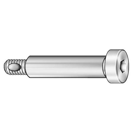 Self-Locking Shoulder Screws, M5-0.80 Thr Sz, 9.5 mm Thr Lg, 10 mm Shoulder Lg, Alloy Steel, 5 PK MPN:SBS005010L-005P1