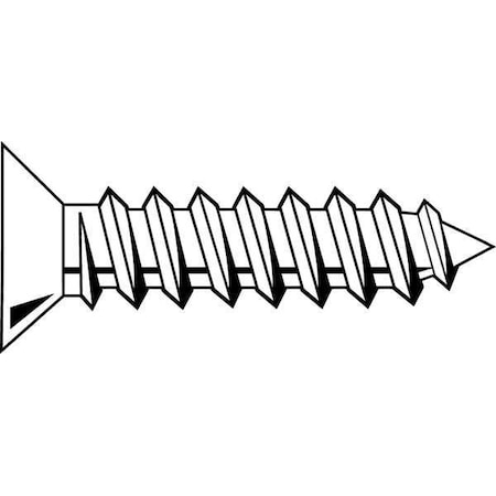 Sheet Metal Screw, #10 x 5/8 in, Zinc Plated Steel Flat Head Phillips Drive, 100 PK MPN:SMPFI-1000620-100P