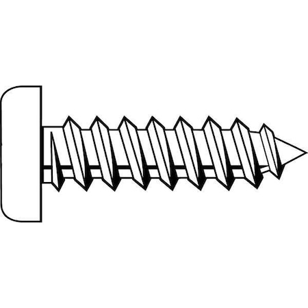 Sheet Metal Screw, #10 x 3/4 in, Zinc Plated Steel Pan Head Square Drive, 100 PK MPN:SMQPI-1000750-100P