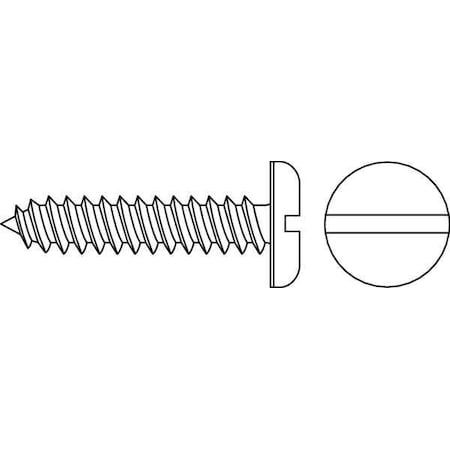 Sheet Metal Screw, #6 x 3/8 in, Zinc Plated Steel Pan Head Slotted Drive, 100 PK MPN:SMSPI0-600370-100P