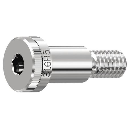 Shoulder Screw, #10-24 Thr Sz, 3/8 in Thr Lg, 1/4 in Shoulder Lg, 316 Stainless Steel MPN:STR61614C04