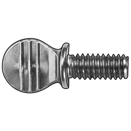 Thumb Screw, #10-24 Thread Size, Spade, Plain 18-8 Stainless Steel, 15/32 in Head Ht, 1 in Lg, 5 PK MPN:TSIX-100100S-005P
