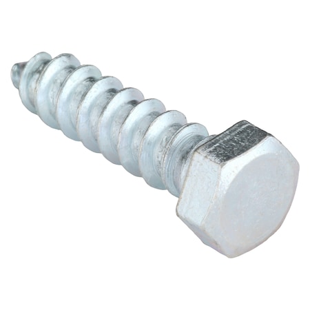 Lag Screw, 3/8 in, 1-1/2 in, Steel, Zinc Plated Hex External Hex Drive, 100 PK MPN:U08280.037.0150