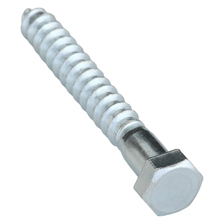 Lag Screw, 3/8 in, 3 in, Steel, Zinc Plated Hex External Hex Drive, 50 PK MPN:U08280.037.0300