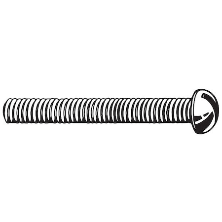 #5-40 x 3/16 in Slotted Oval Machine Screw, Zinc Plated Steel, 100 PK MPN:U24210.012.0018