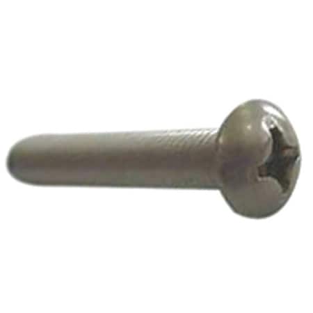 #4-40 x 3/8 in Phillips Round Machine Screw, Zinc Plated Steel, 100 PK MPN:U24211.011.0037