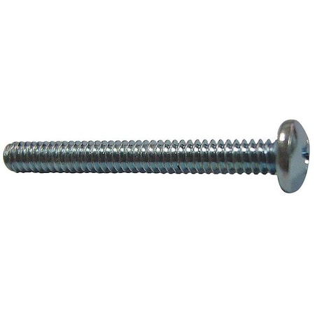 #10-32 x 3/8 in Slotted Pan Machine Screw, Zinc Plated Steel, 100 PK MPN:U24520.019.0038
