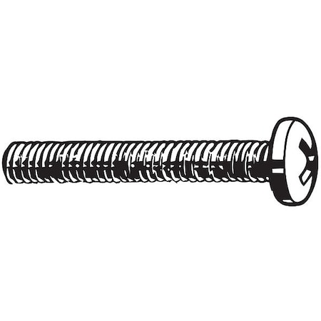 #4-40 x 5/16 in Phillips Pan Machine Screw, Zinc Plated Steel, 100 PK MPN:U24522.011.0031