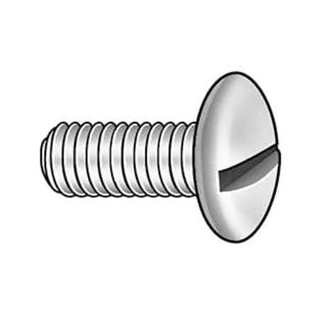 #8-32 x 1/2 in Slotted Truss Machine Screw, Zinc Plated Steel, 100 PK MPN:U24861.016.0050
