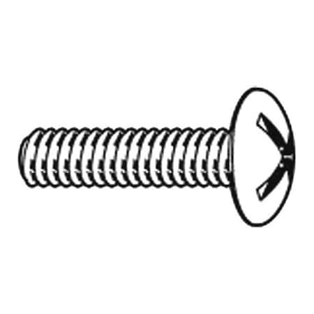 #8-32 x 1/2 in Phillips Truss Machine Screw, Zinc Plated Steel, 100 PK MPN:U24862.016.0050