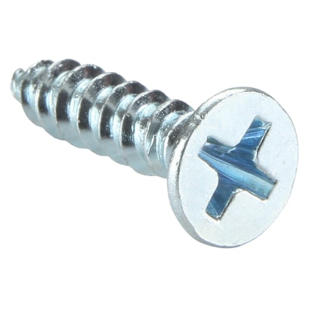 Wood Screw, No. 8, 3/4 in, Zinc Plated Steel Flat Head Phillips Drive, 100 PK MPN:U25120.016.0075