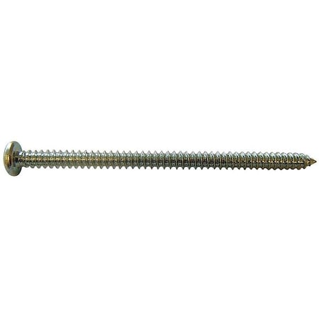 Sheet Metal Screw, #4 x 3/8 in, Zinc Plated Steel Pan Head Phillips Drive, 100 PK MPN:U26660.011.0037