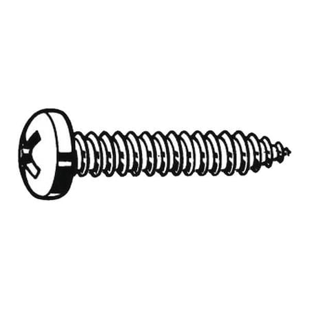 Sheet Metal Screw, #14 x 1 in, Zinc Plated Steel Pan Head Phillips Drive, 100 PK MPN:U26660.024.0100