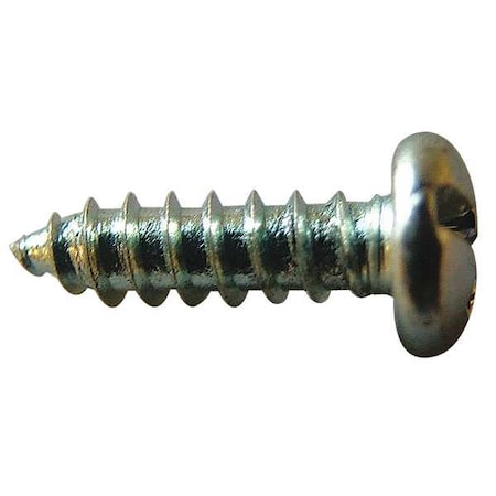 Sheet Metal Screw, #6 x 1 in, Zinc Plated Steel Pan Head Combination Phillips/Slotted Drive, 100 PK MPN:U26661.013.0100