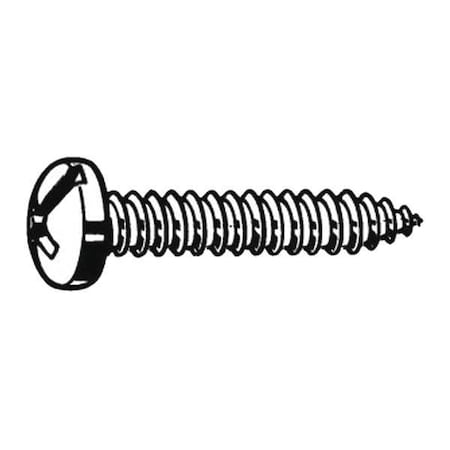 Sheet Metal Screw, #10 x 2 in, Zinc Plated Steel Pan Head Combination Phillips/Slotted Drive MPN:U26661.019.0200