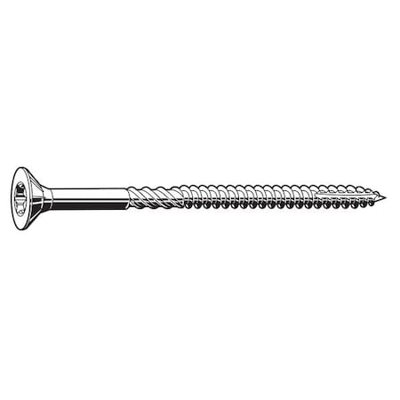 Wood Screw, #8, 2-1/2 in, Plain Stainless Steel Flat Head Torx Drive, 200 PK MPN:U30115.016.0250