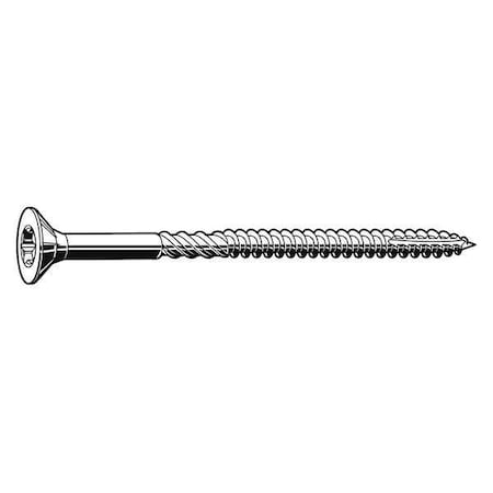 Wood Screw, #10, 3-1/2 in, Plain Stainless Steel Flat Head Torx Drive, 200 PK MPN:U30115.019.0350