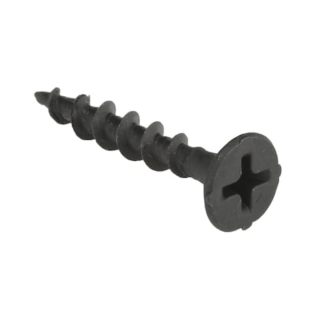 Drywall Screw, #6 x 1 in, Steel, Flat Head Phillips Drive, 500 PK MPN:U31300.013.0100