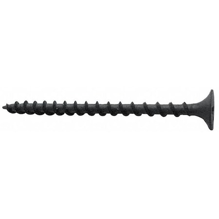 Drywall Screw, #6 x 2-1/2 in, Steel, Flat Head Phillips Drive, 200 PK MPN:U31300.013.0250