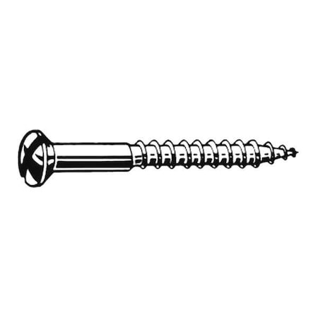 Wood Screw, #6, 1-1/2 in, Plain Brass Oval Head Slotted Drive, 100 PK MPN:U49250.013.0150