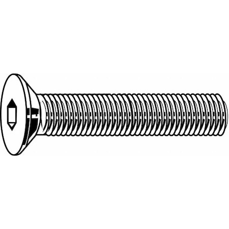 #10-24 Socket Head Cap Screw, Flat, Plain 18-8 Stainless Steel, 1-1/4 in Length, 100 PK MPN:U51060.019.0125