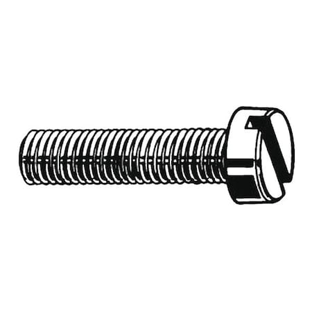 #4-40 x 1-1/2 in Slotted Pan Machine Screw, Plain 18-8 Stainless Steel, 100 PK MPN:U51120.011.0150