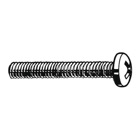 #10-24 x 3 in Phillips Pan Machine Screw, Plain 18-8 Stainless Steel, 50 PK MPN:U51122.019.0300